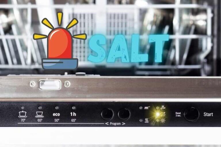 The dishwasher Salt Light Stays ON Fully Home