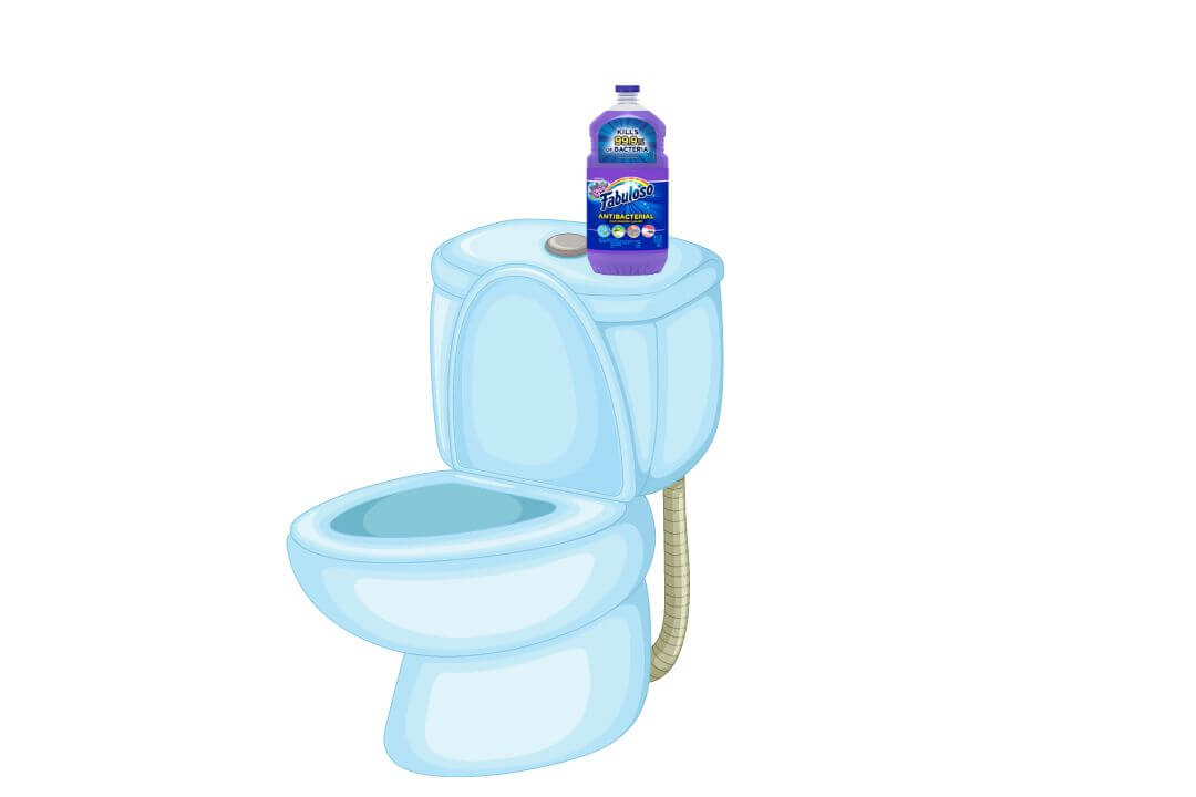 Is it safe to put FABULOSO in the toilet tank?